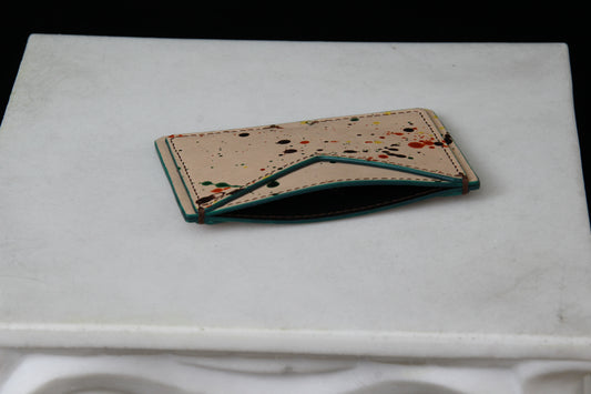 Naked-Painted Card Holder Wallet