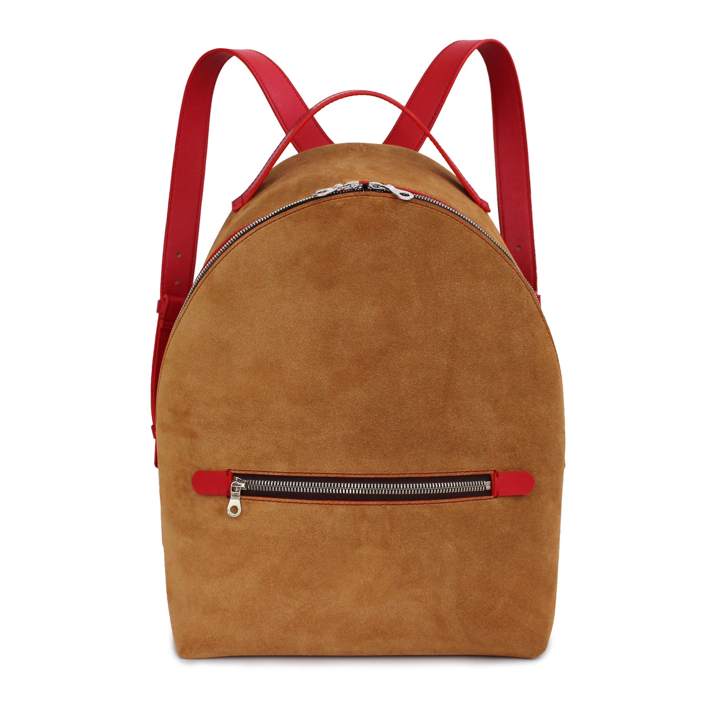 Barcelona Backpack - Caramel/Red