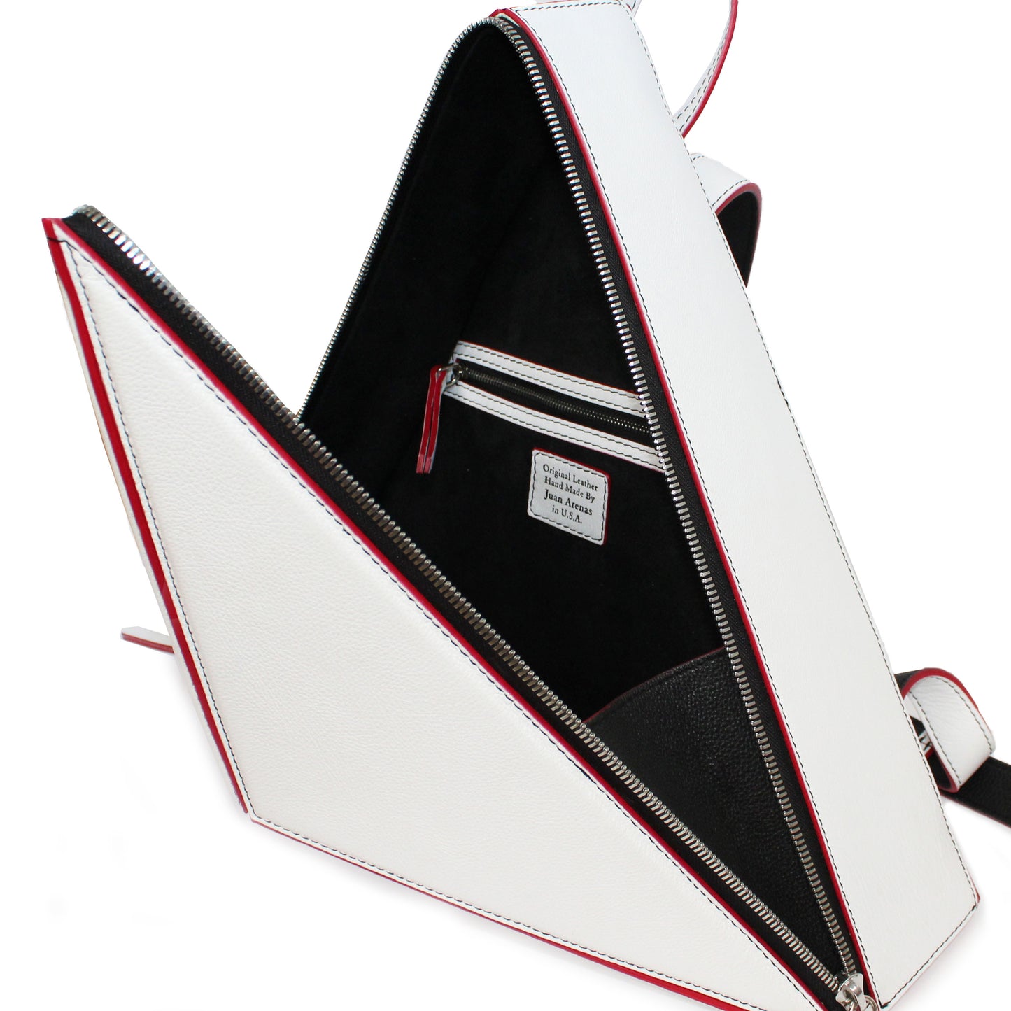 Seoul Triangle Backpack White